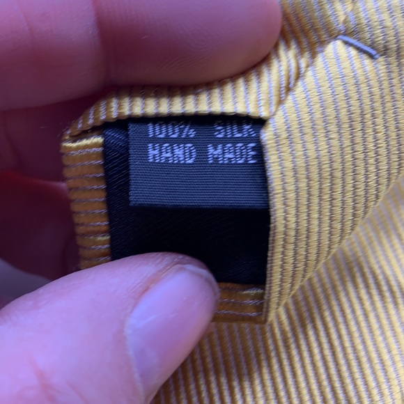 Bruno Pirttelli Roma gold men’s tie - Picture 7 of 7